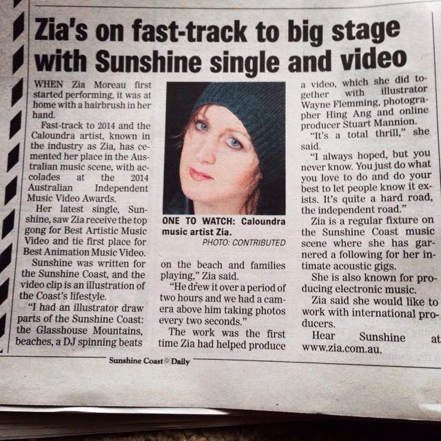 'Sunshine' - Sunshine Coast Daily 12.12.14